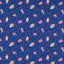 Harlequin Jewel Beetles Lapis Fabric