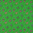 Harlequin Jewel Beetles Emerald Fabric