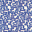 Harlequin Meander Lapis/Spinel Fabric