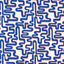 Harlequin Meander Lapis/Spinel Fabric