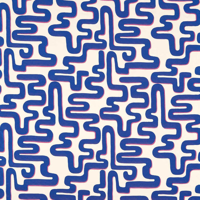 Harlequin Meander Lapis/Spinel Fabric