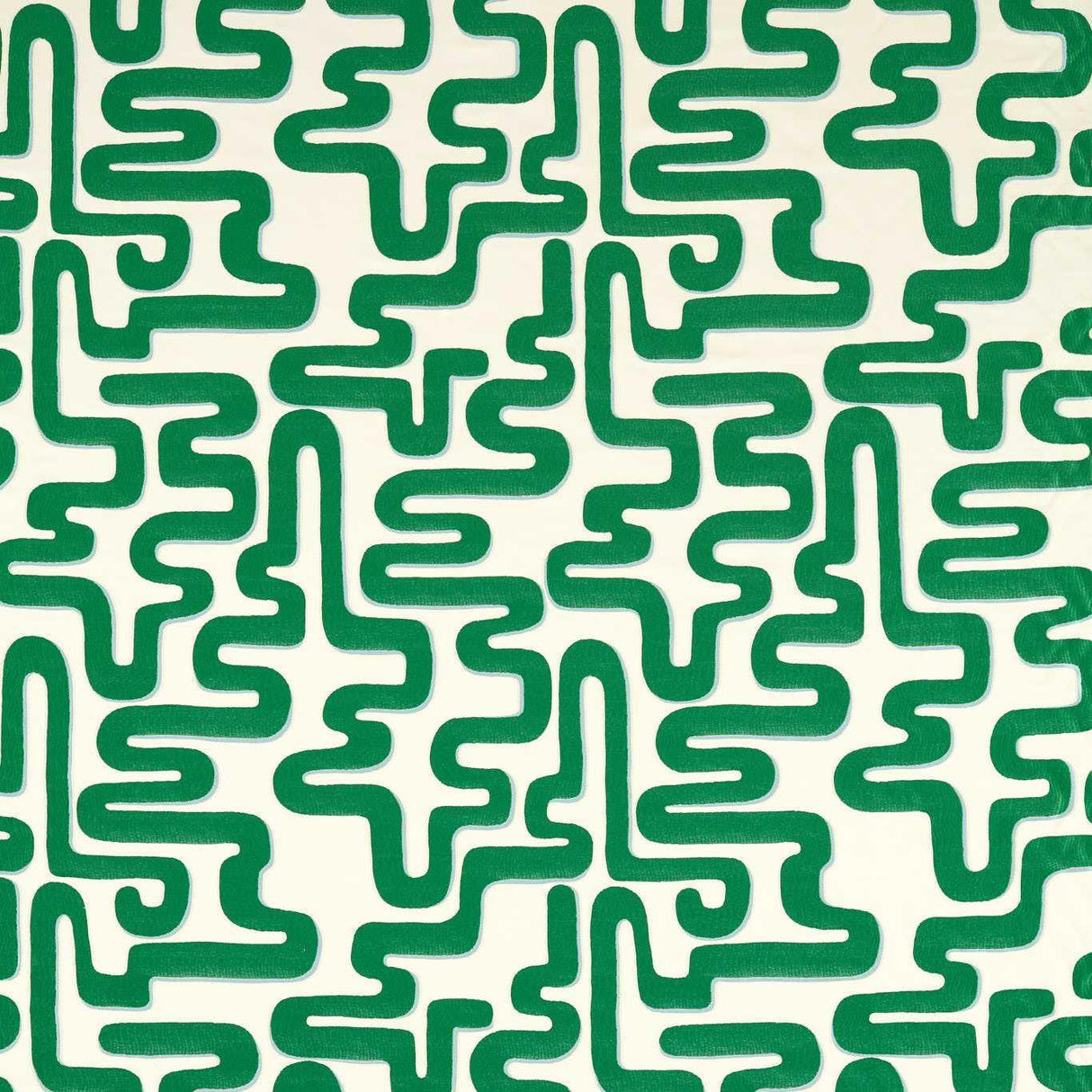 Harlequin Meander Emerald/Aquamarine Fabric