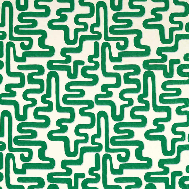 Harlequin Meander Emerald/Aquamarine Fabric