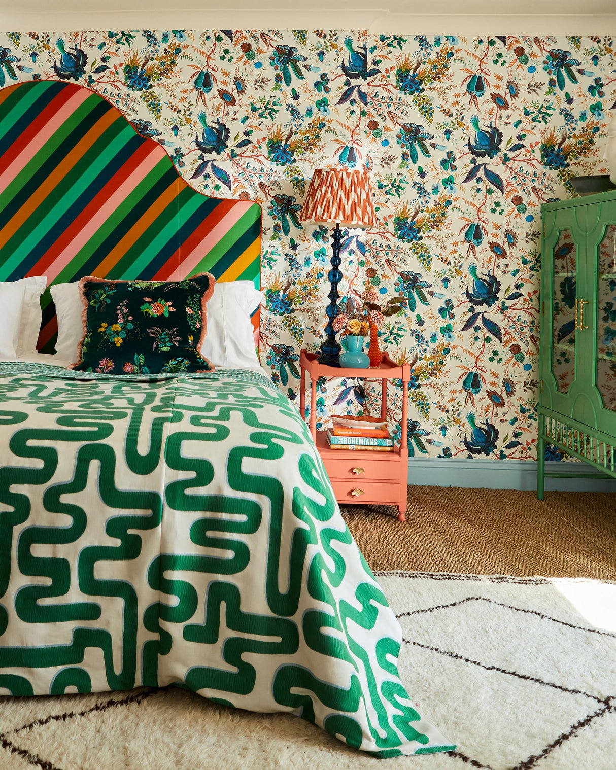 Harlequin Emerald/Aquamarine Sophie Robinson Fabrics Fabric