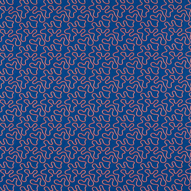 Harlequin Wiggle Lapis/Spinel Fabric
