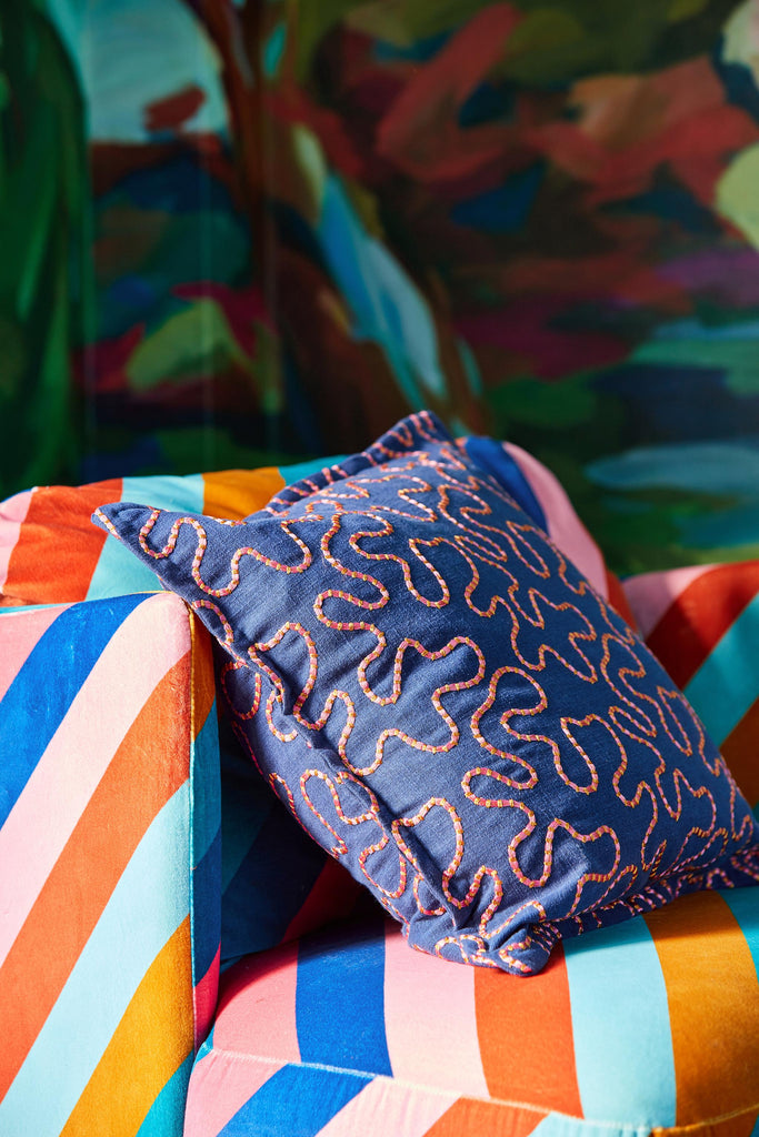 Harlequin Lapis/Spinel Sophie Robinson Fabrics Fabric