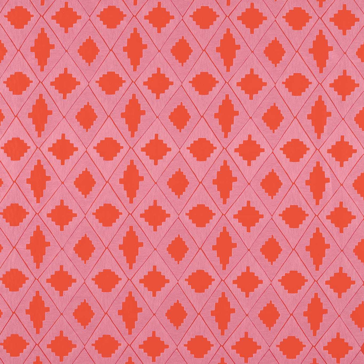 Harlequin Garden Terrace Ruby/Rose Fabric