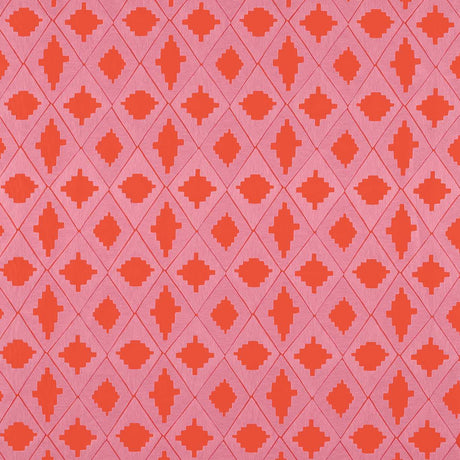 Harlequin Garden Terrace Ruby/Rose Fabric