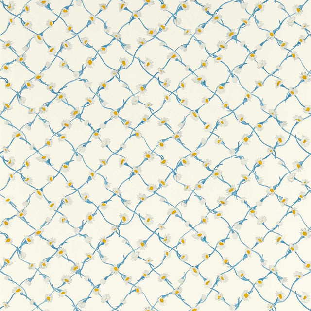 Harlequin Daisy Trellis Lapis/Pearl Wallpaper