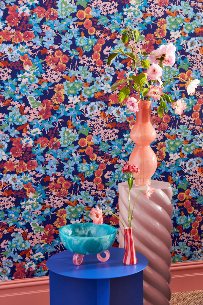 Harlequin Lapis/Carnelian/Aquamarine Sophie Robinson Wallpaper Wallpaper