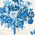 Harlequin Dahlia Bunch Lapis Wallpaper