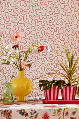 Harlequin Carnelian/Rose Quartz Sophie Robinson Wallpaper Wallpaper