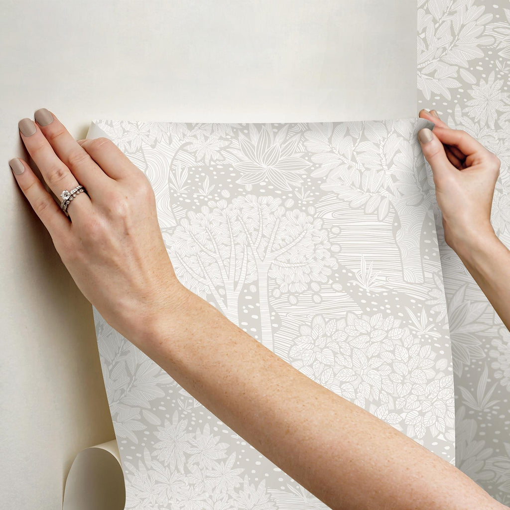 RoomMates Perth Cream Peel & Stick Off-White Wallpaper