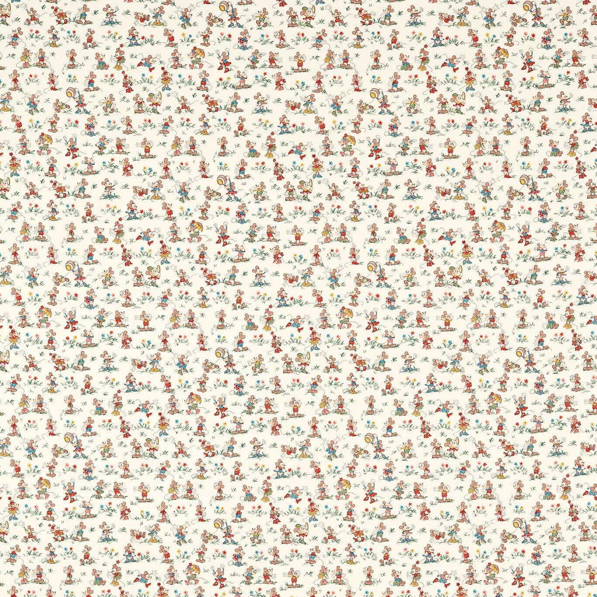 Sanderson Mickey & Minnie Allsorts Fabric