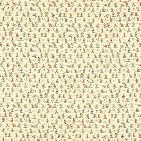 Sanderson Mickey & Minnie Rhubarb & Custard Fabric