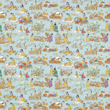 Sanderson Snow White Puddle Blue Fabric