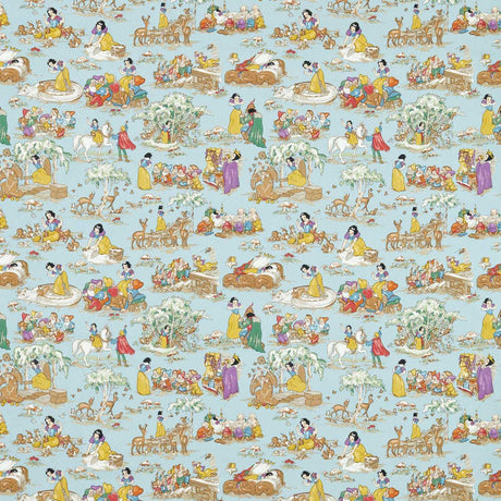 Sanderson Snow White Puddle Blue Fabric