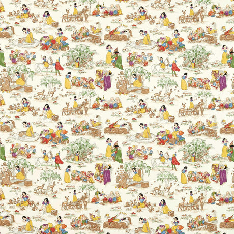Sanderson Snow White Whipped Cream Fabric