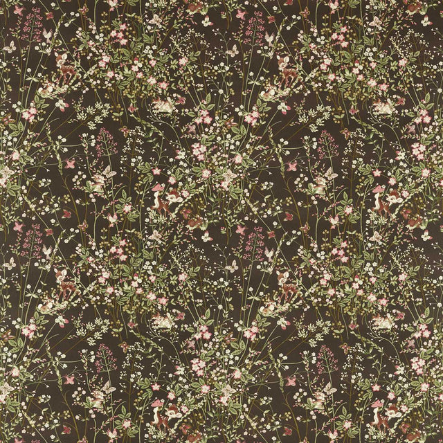 Sanderson Bambi Chocolate Fabric