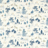 Sanderson Winnie the Pooh Bonbon Blue Fabric