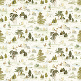 Sanderson Winnie the Pooh Macaron Green Fabric