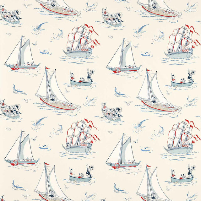 Sanderson Donald Nautical Sea Salt Fabric