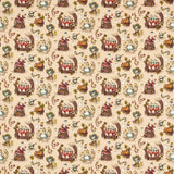 Sanderson Alice in Wonderland Caramel Fabric