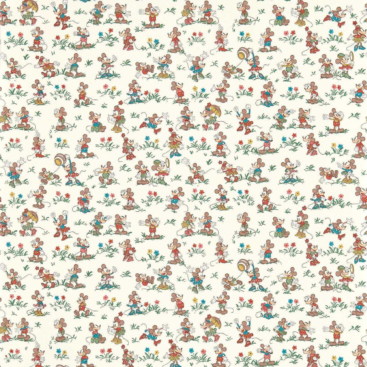 Sanderson Mickey & Minnie Allsorts Wallpaper