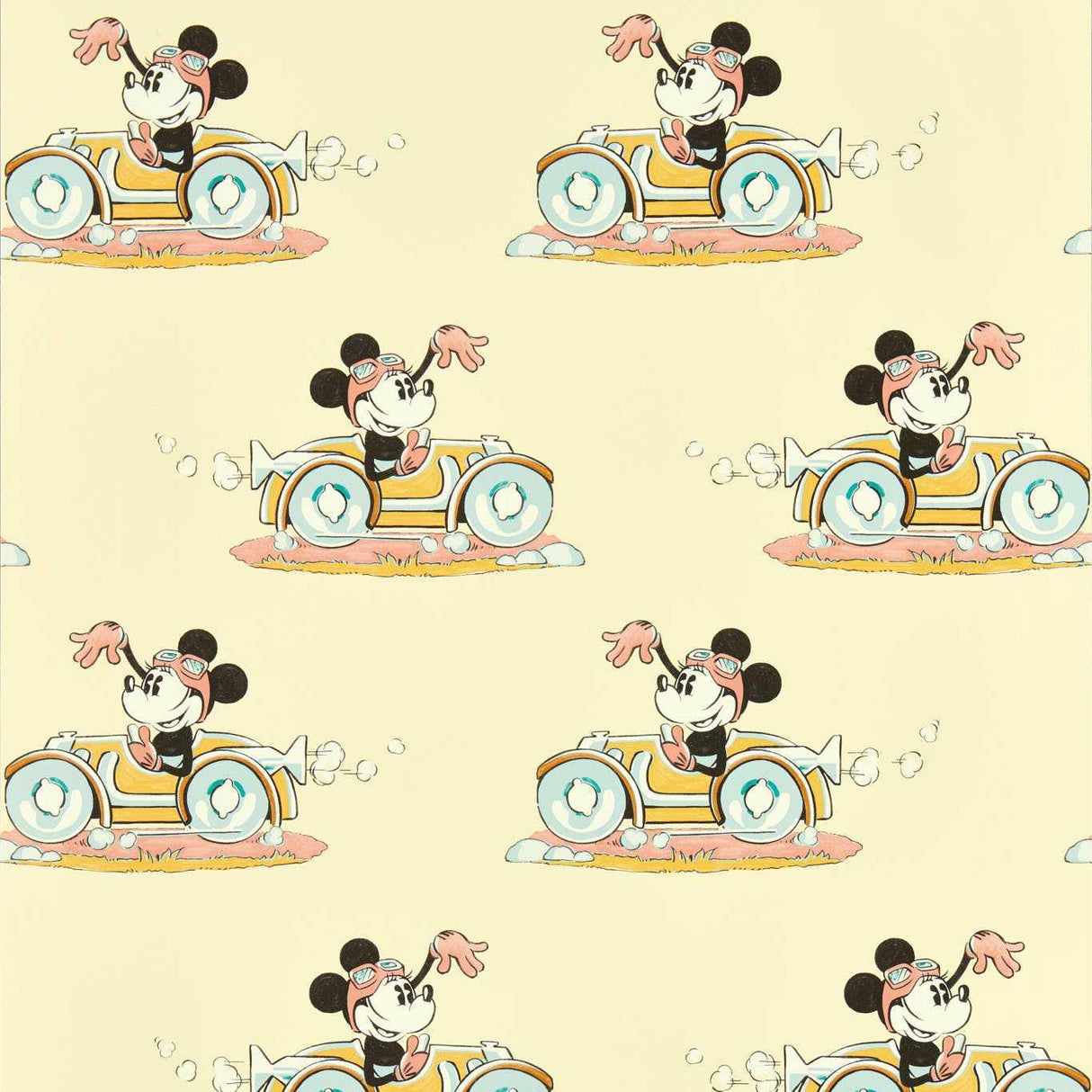 Sanderson Minnie On the Move Sherbet Wallpaper