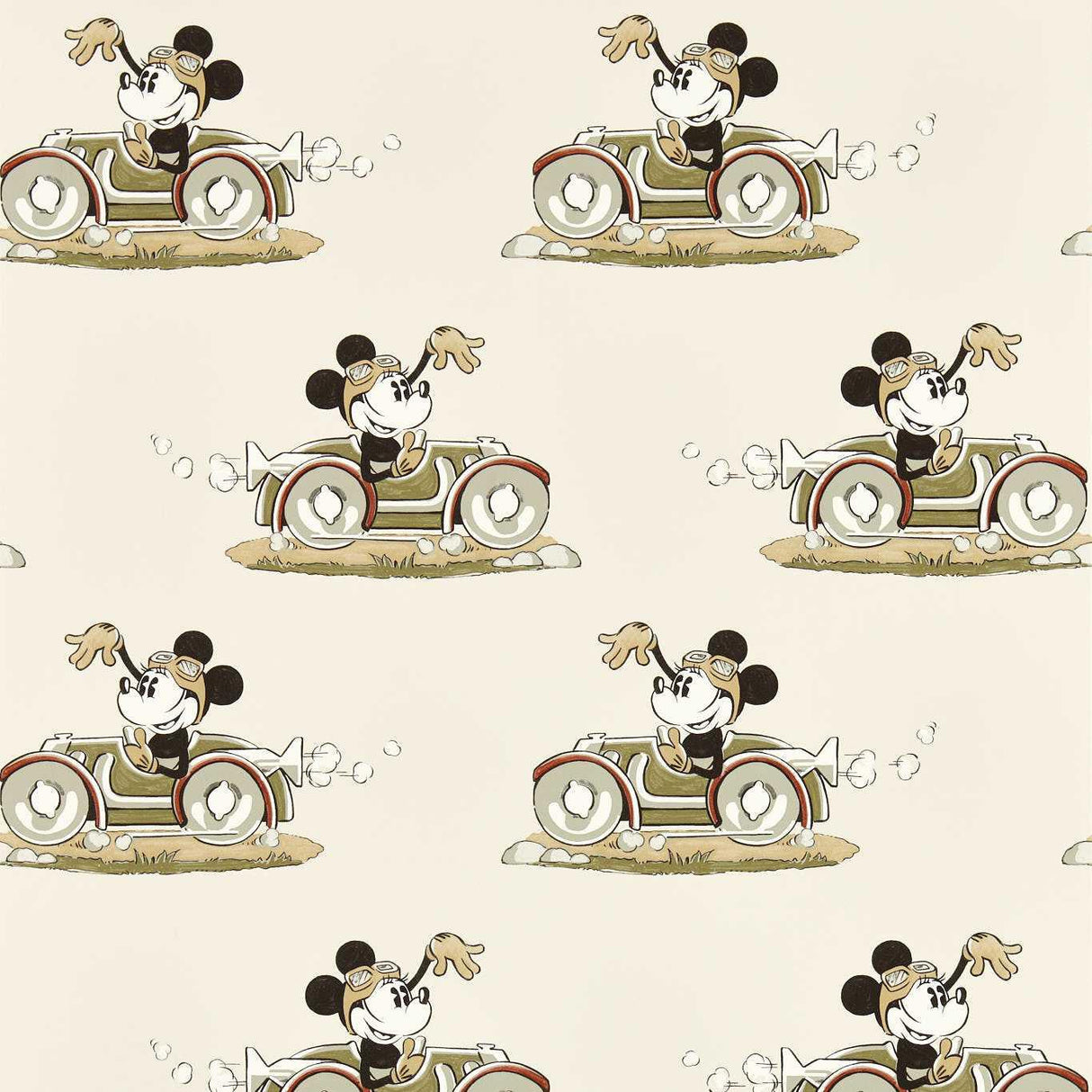 Sanderson Minnie On the Move Babyccino Wallpaper