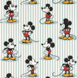Sanderson Mickey Stripe Sea salt Wallpaper
