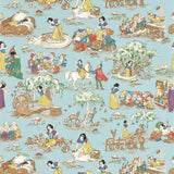 Sanderson Snow White Puddle blue Wallpaper