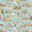 Sanderson Snow White Puddle blue Wallpaper
