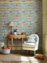 Sanderson Puddle blue Disney Home x Sanderson Wallpaper