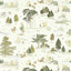 Sanderson Winnie the Pooh Macaron Green Wallpaper