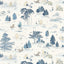 Sanderson Winnie the Pooh Bonbon Blue Wallpaper