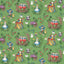 Sanderson Alice in Wonderland Gumball Green Wallpaper