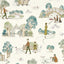 Sanderson 101 Dalmatians Breeze Blue Wallpaper