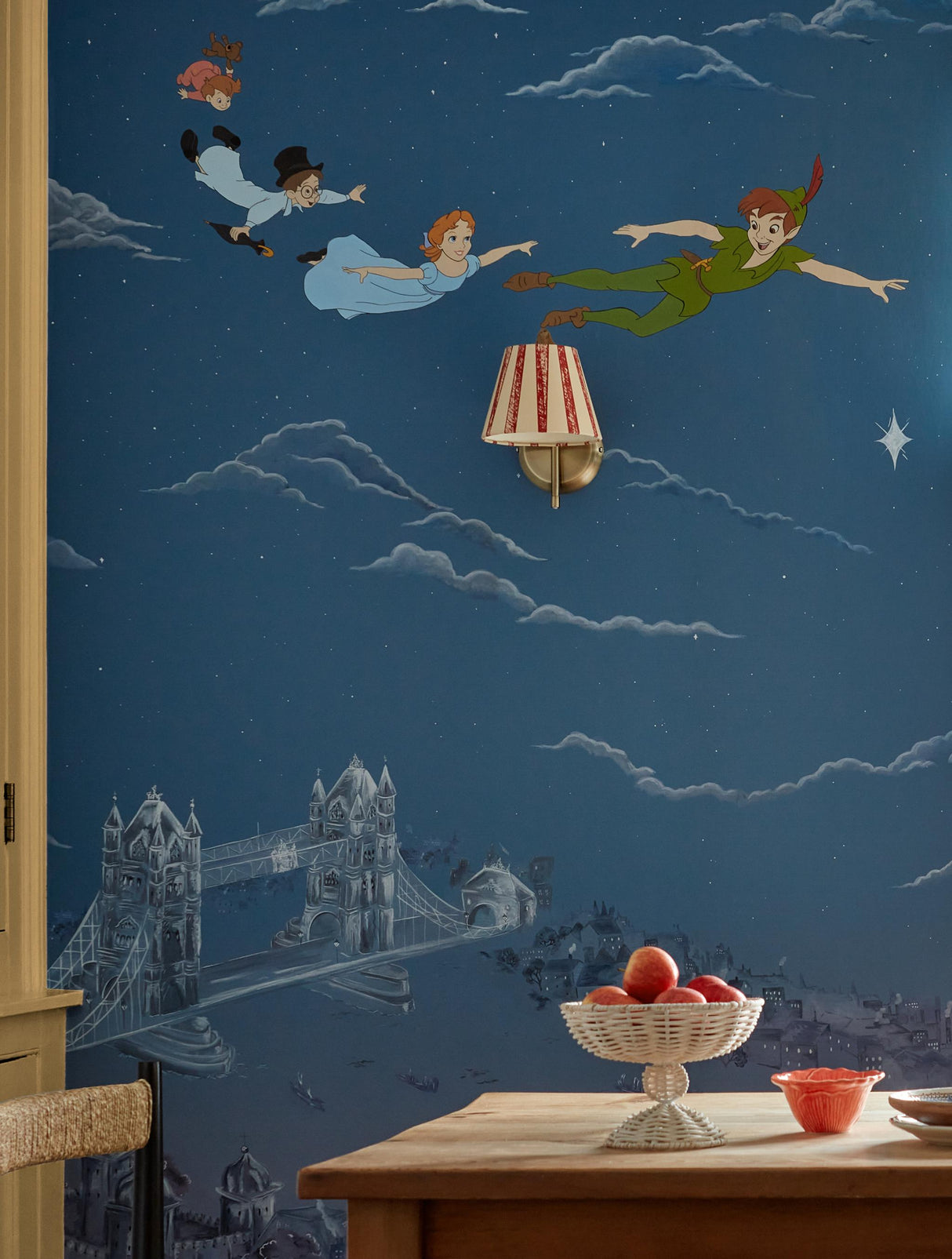 Sanderson Evening Blue Disney Home x Sanderson Wallpaper