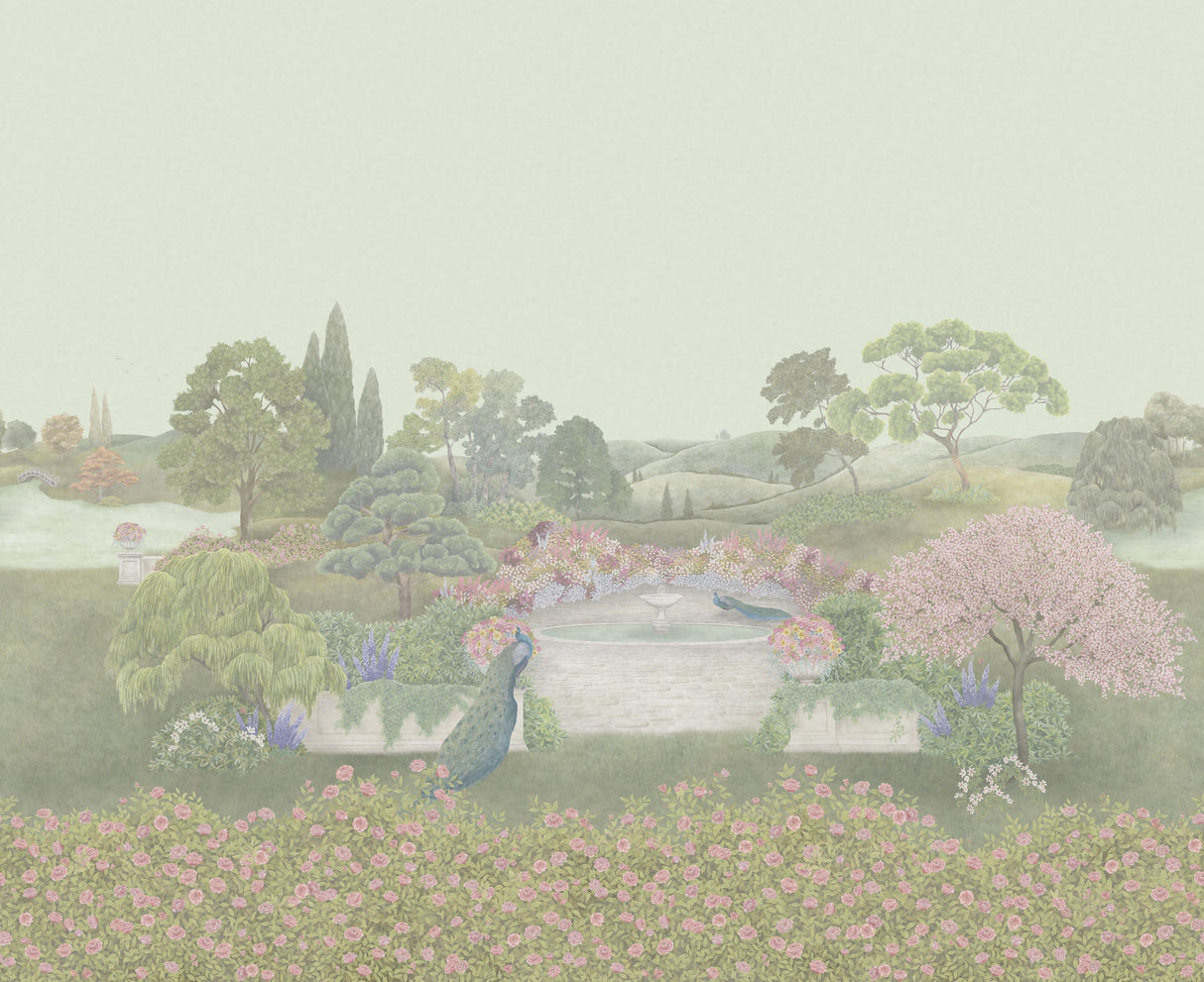 Cole & Son IDYLL METALLIC BLUSH PEARL Wallpaper