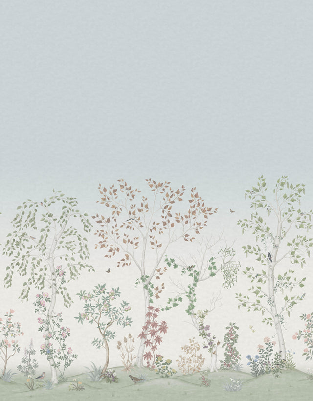 Cole & Son SEASONAL WOODS CLEAR SKIES Wallpaper