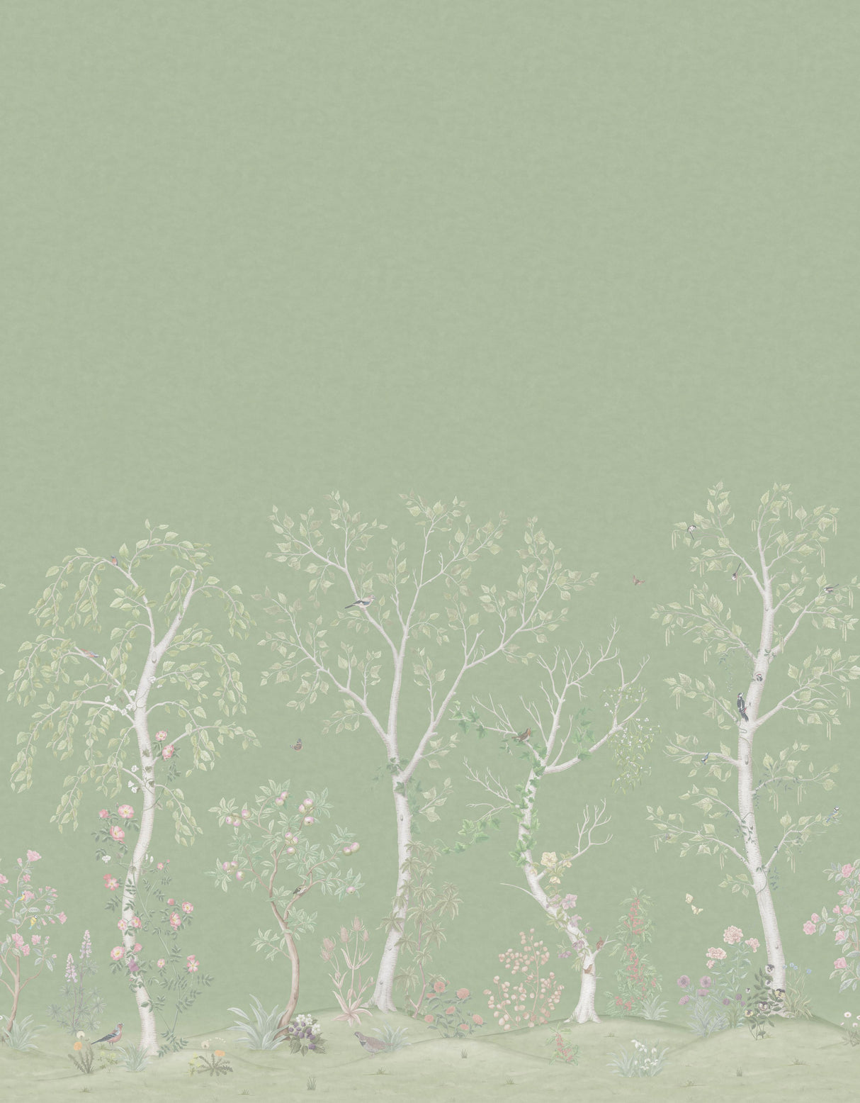 Cole & Son SEASONAL WOODS OLIVE Wallpaper