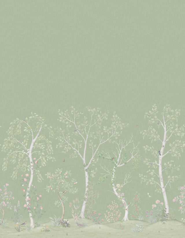 Cole & Son SEASONAL WOODS OLIVE Wallpaper