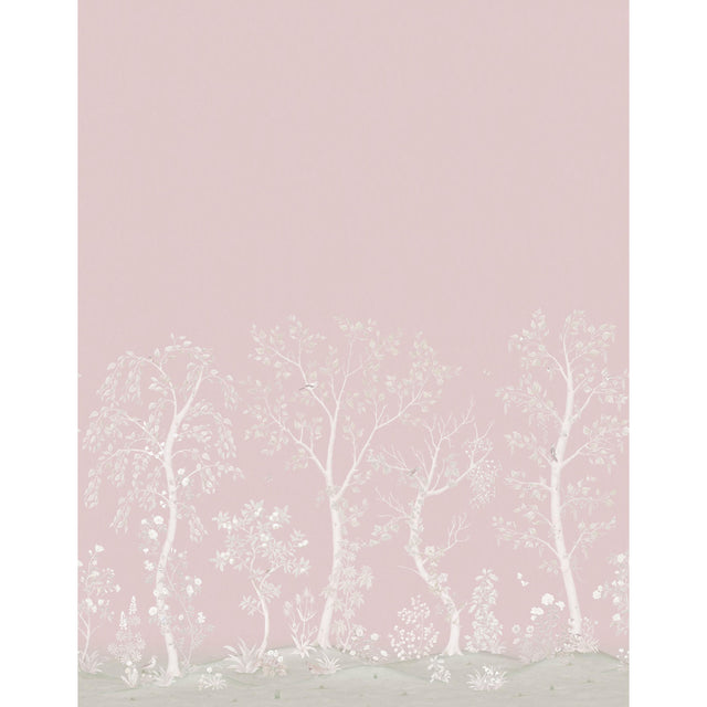 Cole & Son SEASONAL WOODS METALLIC ROSE Wallpaper