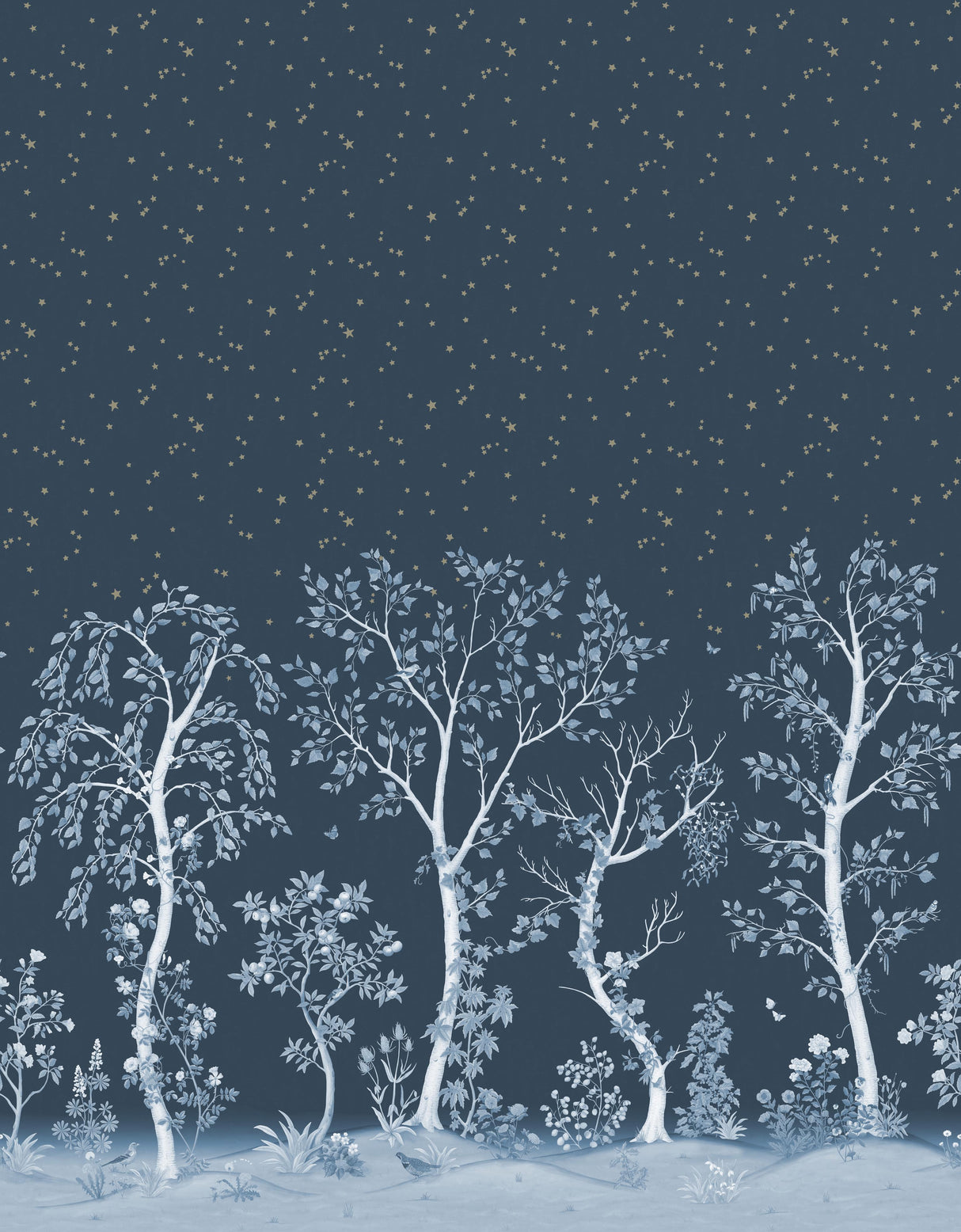 Cole & Son SEASONAL WOODS MIDNIGHT Wallpaper