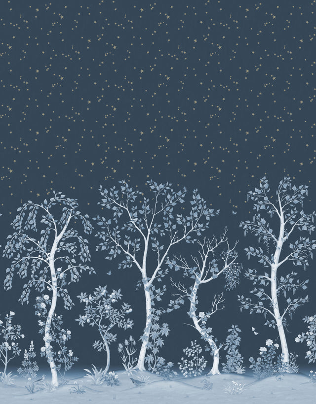 Cole & Son SEASONAL WOODS MIDNIGHT Wallpaper