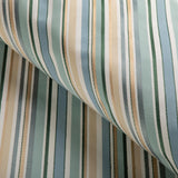 Lee Jofa SIDERS STRIPE AQUA/SAND Drapery Fabric