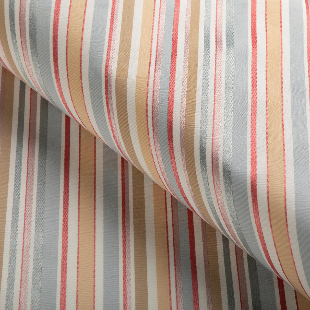 Lee Jofa SIDERS STRIPE ROSE/BLUE Drapery Fabric