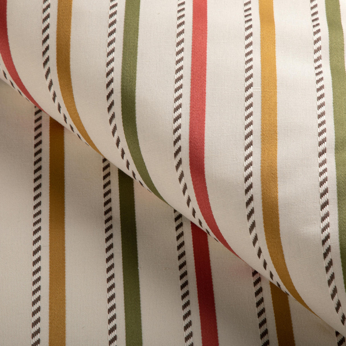 Lee Jofa BUXTON STRIPE RED/GOLD Fabric