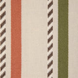 Lee Jofa BUXTON STRIPE LEAF/CLAY Fabric